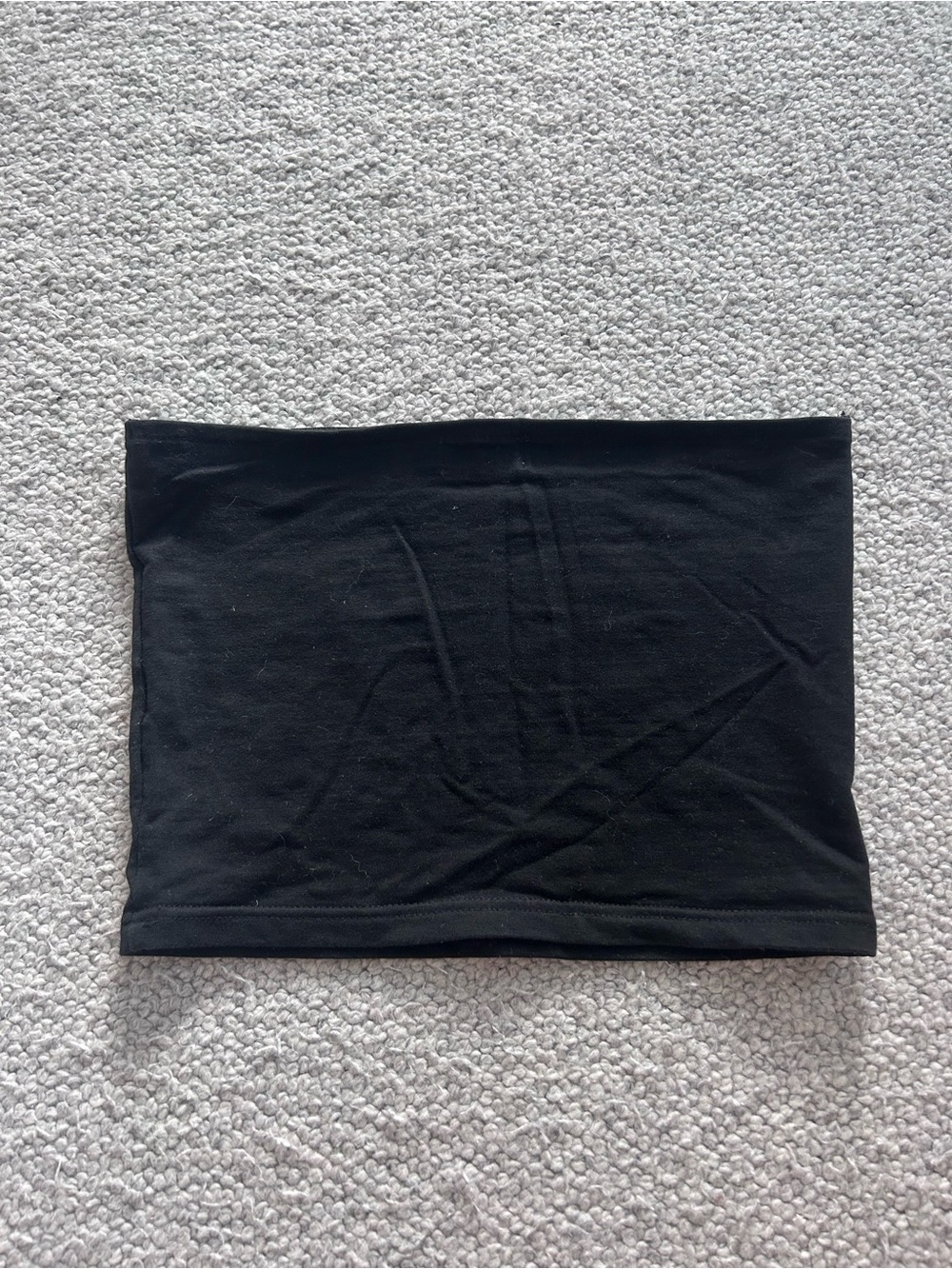 Edikted Black Tube Top with Pink Logo Tag